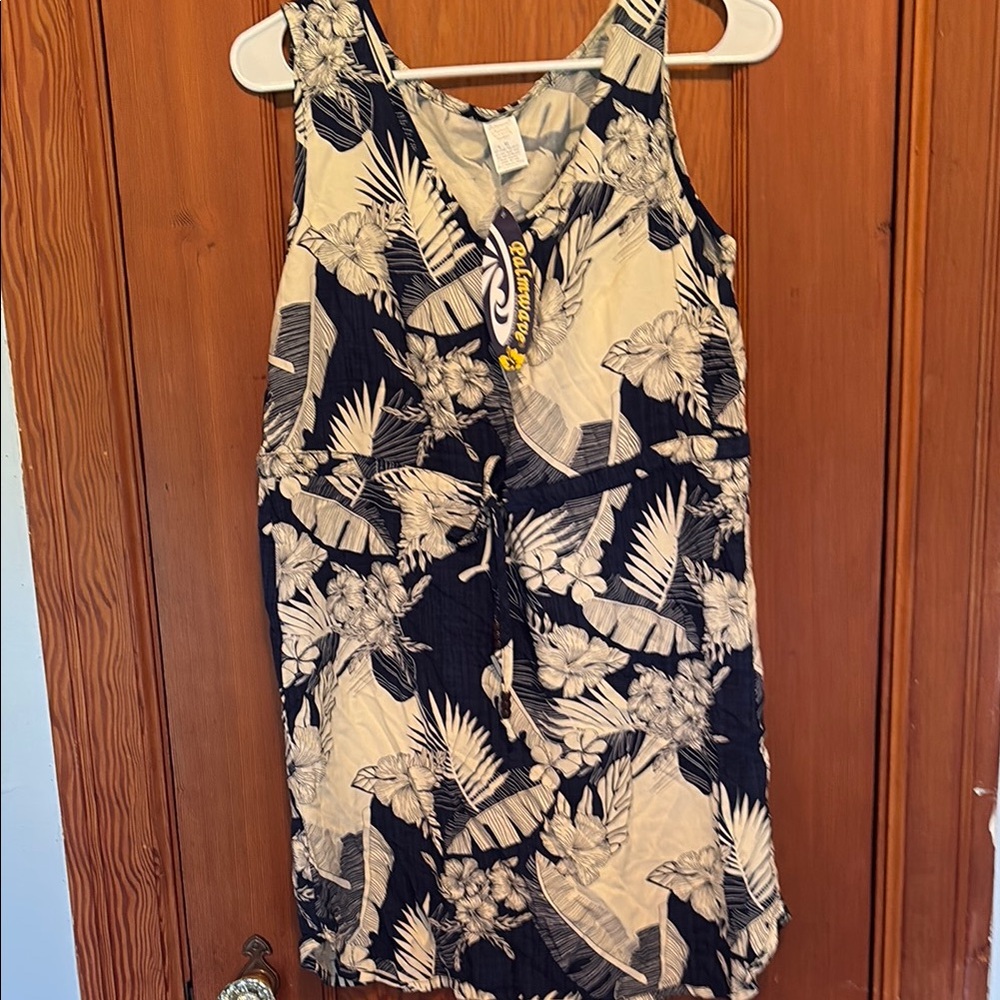 Palmwave Floral Sleeveless Dress